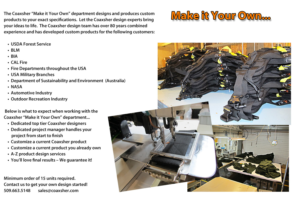 Make it Your Own - Coaxsher Custom Design Services