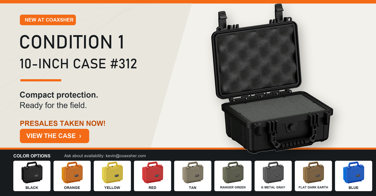 Condition 1 10-inch Case 312 presales taken now, with nine case color options.
